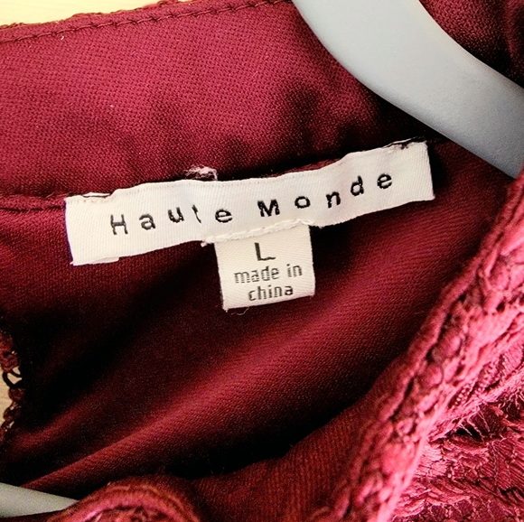 HAUTE MONDE Top - Size Large - Picture 4 of 5